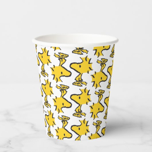Gobelets En Papier cacahuètes | Motif Woodstock (Recto)