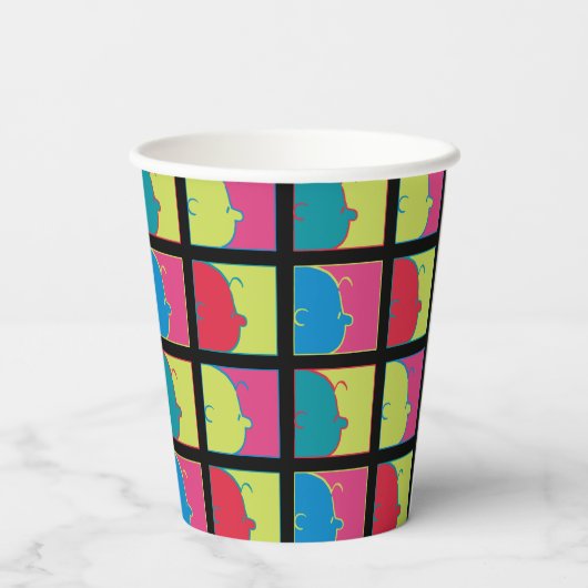Gobelets En Papier cacahuètes | Pop Art Charlie Brown (Verso)