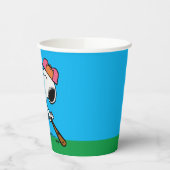 Gobelets En Papier cacahuètes | Snoopy at Bat (Gauche)