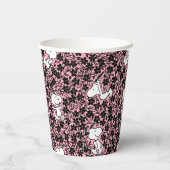 Gobelets En Papier cacahuètes | Snoopy Flower Vine Motif (Verso)