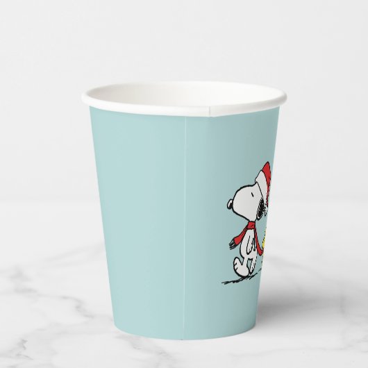Gobelets En Papier cacahuètes | Snoopy & Friends Winter Scarf (Droite)