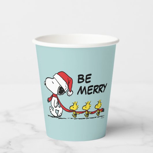 Gobelets En Papier cacahuètes | Snoopy & Friends Winter Scarf (Recto)