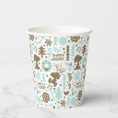 Gobelets En Papier cacahuètes | Snoopy Frosty Motif de Noël (Verso)