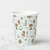 Gobelets En Papier cacahuètes | Snoopy Frosty Motif de Noël (Droite)