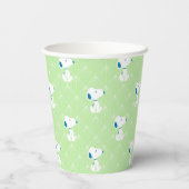 Gobelets En Papier cacahuètes | Snoopy Green Deco Dreams Motif (Verso)