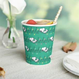Gobelets En Papier cacahuètes Snoopy Ho Ho Ho Noël Motif