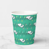 Gobelets En Papier cacahuètes | Snoopy Ho Ho Ho Noël Motif (Gauche)