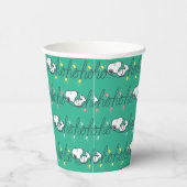 Gobelets En Papier cacahuètes | Snoopy Ho Ho Ho Noël Motif (Droite)
