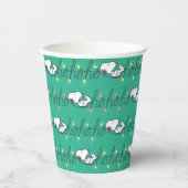 Gobelets En Papier cacahuètes | Snoopy Ho Ho Ho Noël Motif (Recto)
