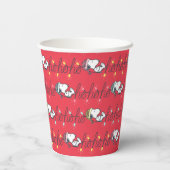 Gobelets En Papier cacahuètes | Snoopy Holiday Ho Ho Ho Holiday Motif (Verso)