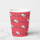 Gobelets En Papier cacahuètes | Snoopy Holiday Ho Ho Ho Holiday Motif (Gauche)