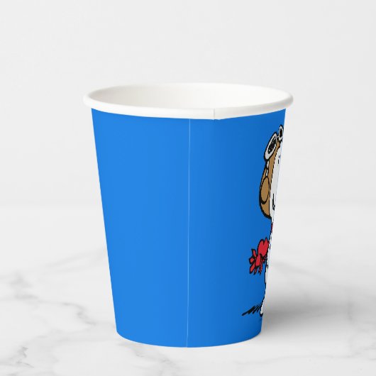 Gobelets En Papier cacahuètes | Snoopy L'As Volant (Droite)