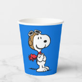 Gobelets En Papier cacahuètes | Snoopy L'As Volant (Recto)