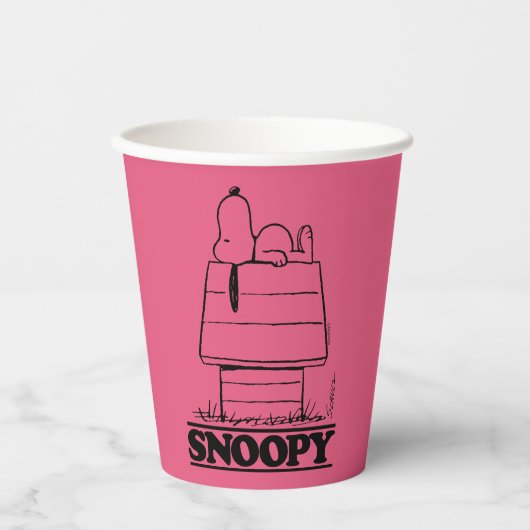 Gobelets En Papier cacahuètes | Snoopy Le Secret À La Vie (Recto)