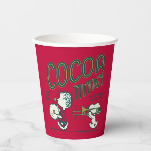 Gobelets En Papier cacahuètes | Snoopy & Linus Cocoa Time (Recto)