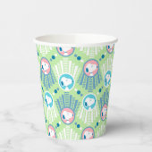 Gobelets En Papier cacahuètes | Snoopy Mint Green Deco Dreams Motif (Gauche)