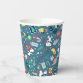 Gobelets En Papier cacahuètes | Snoopy Motif de vacances (Gauche)
