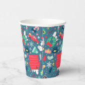 Gobelets En Papier cacahuètes | Snoopy Motif de vacances (Droite)
