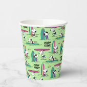 Gobelets En Papier cacahuètes | Snoopy Ocean High Tide Motif (Gauche)