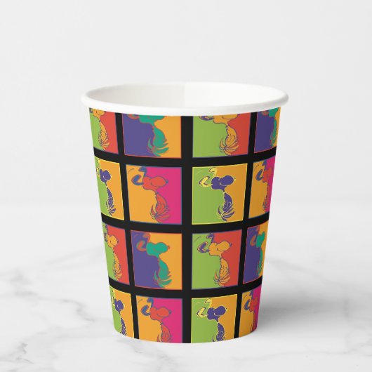 Gobelets En Papier cacahuètes | Snoopy Pop Art Moderne (Gauche)