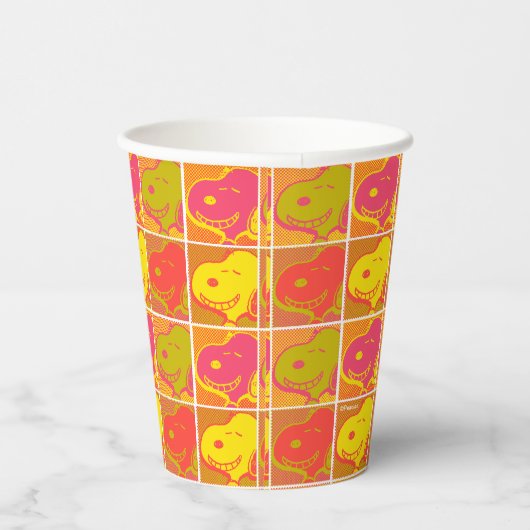 Gobelets En Papier cacahuètes | Snoopy Pop Art Motif (Droite)
