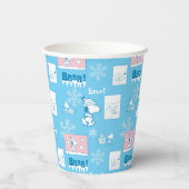 Gobelets En Papier cacahuètes | Snoopy Snow Day Motif (Verso)