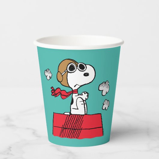Gobelets En Papier cacahuètes | Snoopy the Flying Ace (Recto)