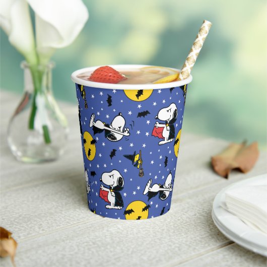 Gobelets En Papier cacahuètes | Snoopy Vampire Motif (Insitu)