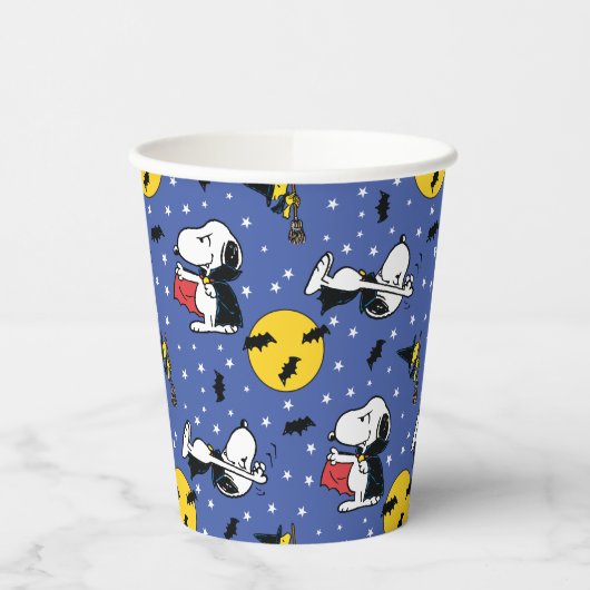 Gobelets En Papier cacahuètes | Snoopy Vampire Motif (Gauche)