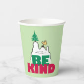 Gobelets En Papier cacahuètes | Snoopy & Woodstock Be Kind (Recto)