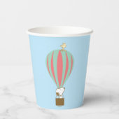 Gobelets En Papier cacahuètes | Snoopy & Woodstock Hot Air Balloon (Verso)