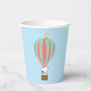 Gobelets En Papier cacahuètes   Snoopy & Woodstock Hot Air Balloon