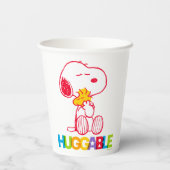 Gobelets En Papier cacahuètes | Snoopy & Woodstock Huggable (Verso)