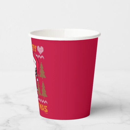 Gobelets En Papier cacahuètes | Snoopy & Woodstock Santa Claus Hug (Gauche)