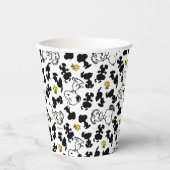 Gobelets En Papier cacahuètes | Snoopy & Woodstock Shadow Motif (Recto)