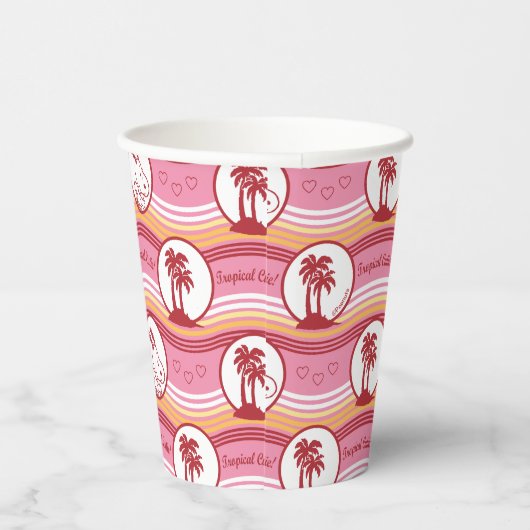 Gobelets En Papier cacahuètes | Snoopy & Woodstock Tropical Cutie (Droite)