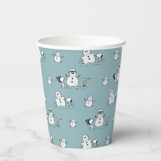 Gobelets En Papier cacahuètes | Snoopy & Woodstock Winter Break Motif (Verso)