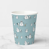 Gobelets En Papier cacahuètes | Snoopy & Woodstock Winter Break Motif (Gauche)