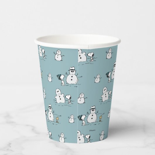 Gobelets En Papier cacahuètes | Snoopy & Woodstock Winter Break Motif (Droite)