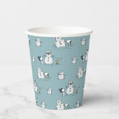 Gobelets En Papier cacahuètes | Snoopy & Woodstock Winter Break Motif (Recto)