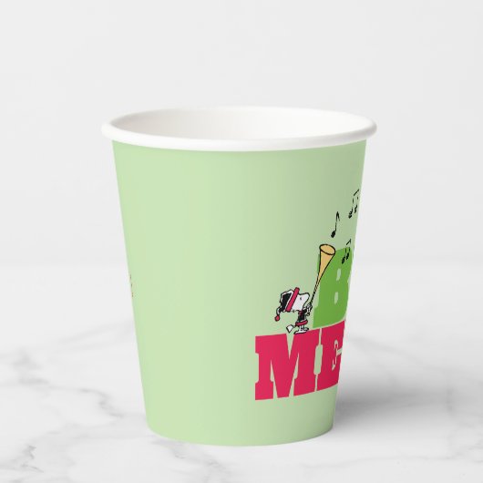 Gobelets En Papier cacahuètes | Sois Joyeux Noël (Recto)