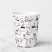 Gobelets En Papier cacahuètes | Valentine Heart Love Motif (Droite)