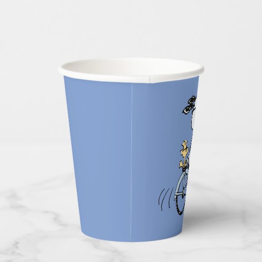 Gobelets En Papier cacahuètes | Vélo Snoopy & Woodstock (Droite)