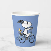 Gobelets En Papier cacahuètes | Vélo Snoopy & Woodstock (Recto)