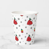 Gobelets En Papier cacahuètes | Veste Snoopy Red Puffer (Verso)