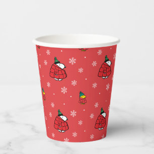 Gobelets En Papier cacahuètes   Veste Snoopy Red Puffer