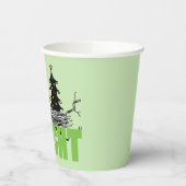 Gobelets En Papier cacahuètes | Woodstock Noël Soyez brillant (Gauche)