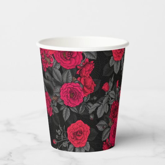 Gobelets En Papier Caché en rose (Verso)