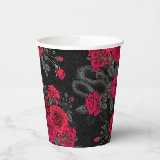 Gobelets En Papier Caché en rose (Gauche)