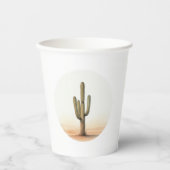 Gobelets En Papier Cactus aquarelle tasses en papier (Recto)